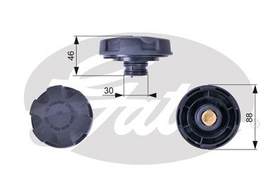 RADYATOR YEDEK SU DEPO KAPAGI - E81-E82-E88-E90-E91-E92-E93-F20-F21-F22-F30-F31-F34-F35-4F32-F33-F36-F06-F07-F10-F11-F18-F12-F13-F01-F02-G30-G31-G38-G11-G12-8G15-X1 E84-X3 F25-X4 F25-X5 F15 (05-18) - GATES - OEM: 17117521071