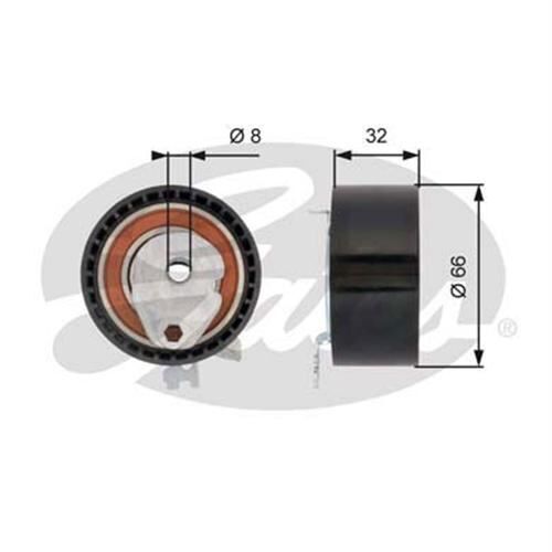 EKSANTRİK GERGİ RULMANI CLIO III-LGN II -III-MGN II III-FULENCE-MODUS-SCENIC II-III 1.6 16V(K4M 804) - OEM: 8200191324 - GATES