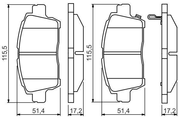 DİSK BALATA - OEM: 0446517101 - BOSCH