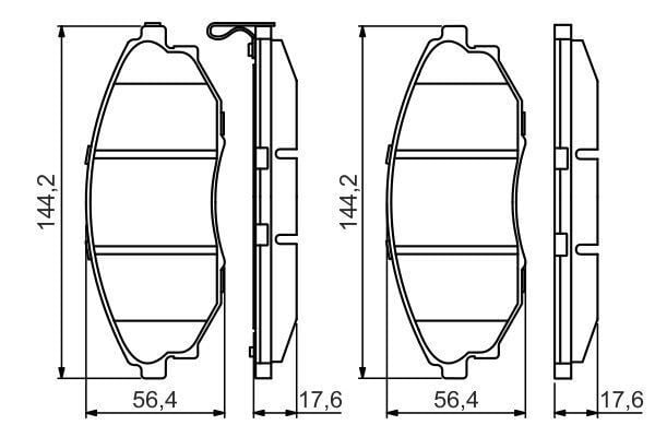 DİSK BALATA - ÖN - OEM: 96475027 - BOSCH