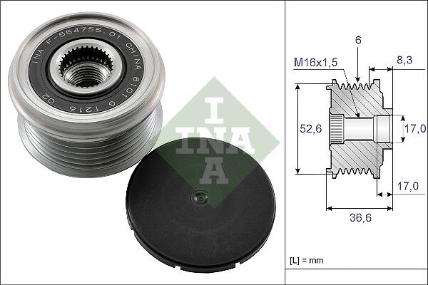 ALTERNATOR KASNAGI - KOLEOS (08-) - INA - OEM: 23100JA02C