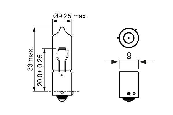 AMPUL - PURELİGHT - 12V - H21W - 21W - BAY9S - BOSCH
