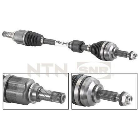 AKS KOMPLE ON SOL (DIS FREZE:23 IC FREZE:26 UZUNLUK:662MM) - CLIO IV (12-) - NTN-SNR - OEM: 391012838R