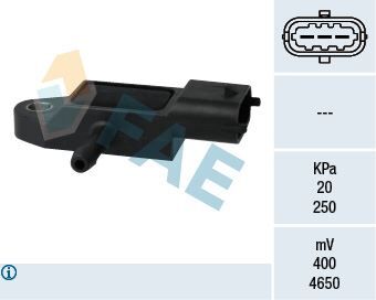 TURBO BASINC SENSORU TURBO ELEKTROVANASI - CLIO II/ KANGOO /MEGANE I /SCENIC I /LOGAN /SANDERO/TRAFIC II (01-) - FAE - OEM: 223657266R