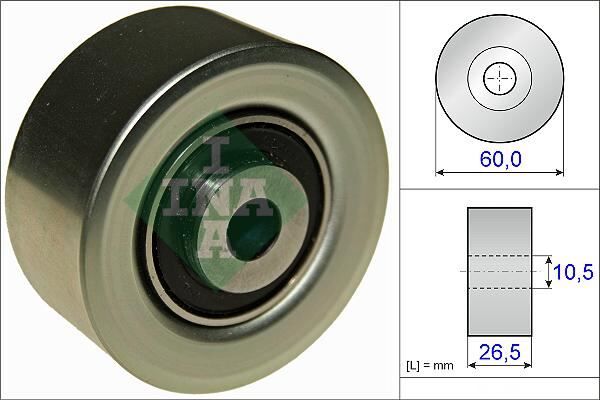 ALTERNATÖR GERGİ RULMANI P206 1.4 98=> (UTU3A-TU3JP)- XSARA PICASSO 1.6 05=> (TU5JP4) - OEM: 5751E8 - INA