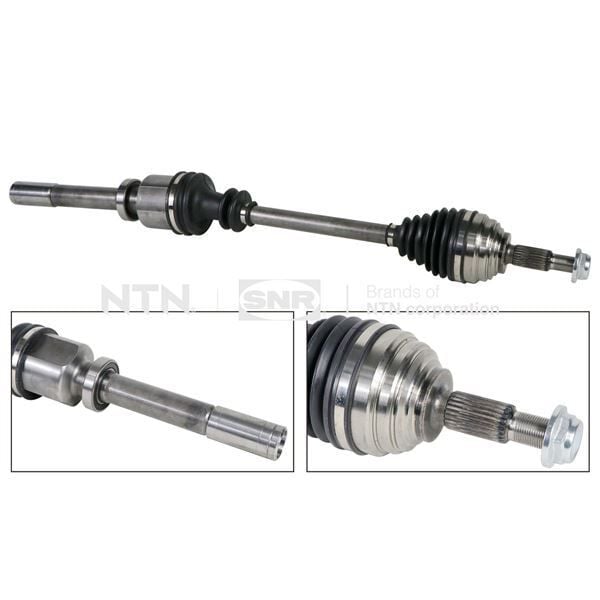 AKS KOMPLE ON SAG OTOMATIK VITES (UZUNLUK: 804MM 23X23 DIS) - MEGANE II (02-) - NTN-SNR - OEM: 8200167554