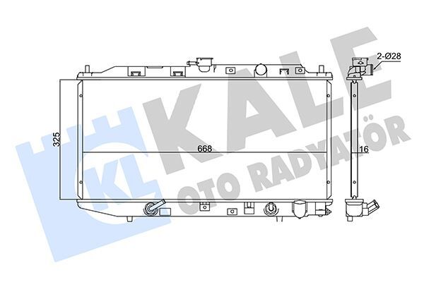 SU RADYATORU - CIVIC (88-91) - KALE - OEM: 19010-PM3-901