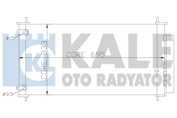 KLIMA RADYATORU 655X318X16 - VERSO (R2) (09-) - KALE - OEM: 88450-02410