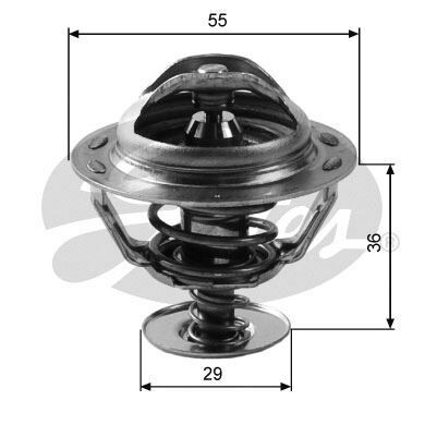 TERMOSTAT (82C) FUSION 1.4I-1.6I 02=> FOCUS CMAX YM.-CONNECT 1.8 - OEM: 96MM8575BE - GATES