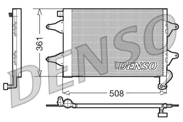 KLIMA RADYATORU 8FC 351 301-531 (KURUTUCULU) - POLO-CORDOBA-FABIA (01-10) - DENSO - OEM: 6Q0820411K
