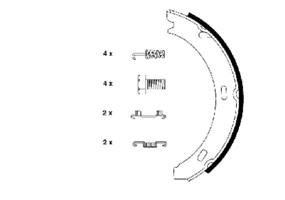 EL FREN BALATASI - W201-124-202-210 (83-00) - TEXTAR - OEM: A1244200720