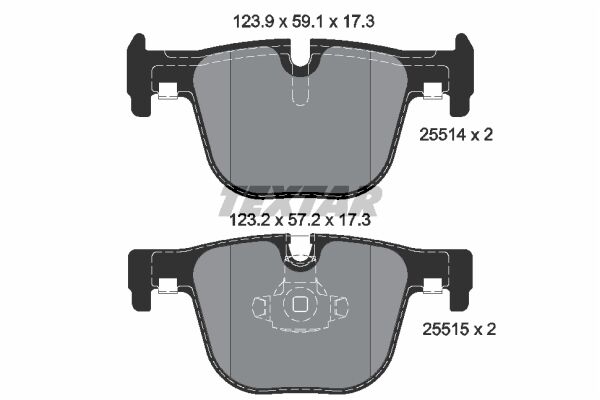 FREN BALATASI ARKA - F30-F30 LCI-F31-F34 GT-4F32-F32 LCI-F33-F33 LCI-F36 GRAN COUPE (10-18) - TEXTAR - OEM: 34216850570