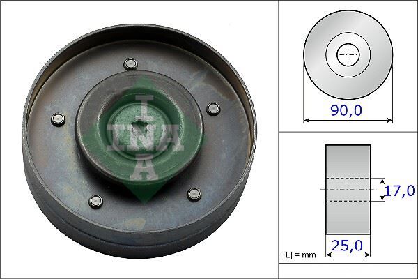 ALTERNATÖR GERGİ RULMANI (V BİLYA) A4-A5-Q5 1.8-2.0 TFSI (CPFA-CJKA-CDHA-CDNC) - OEM: 06H903341D - INA