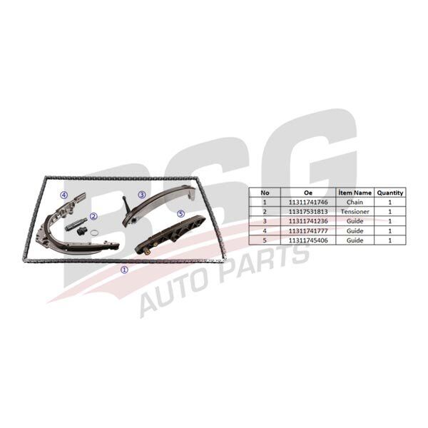 EKSANTRIK ZINCIR SETI - E31-E38-E39-X5 E53 (96-03) - BSG - OEM: 11311741746