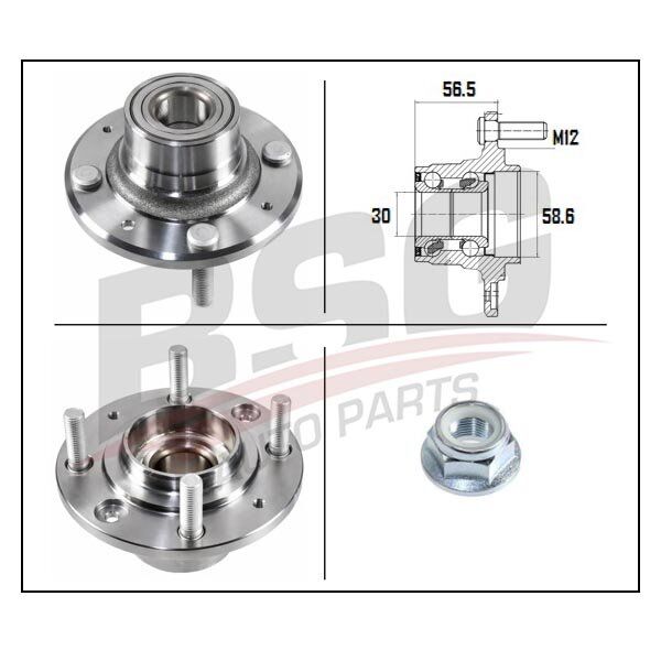PORYA ARKA RULMANLI - CARISMA (97-) - BSG - OEM: MR223285