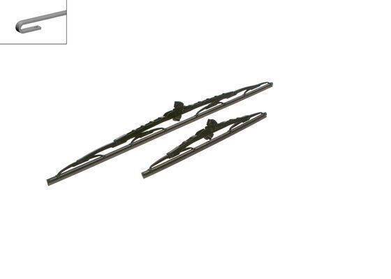 SILECEK SUPURGESI ON TAKIM TWIN SILECEK SETI - [ 600 / 340 MM ] - TÜM MODELLER/PICANTO (2000-) - BOSCH - OEM: 3397010270