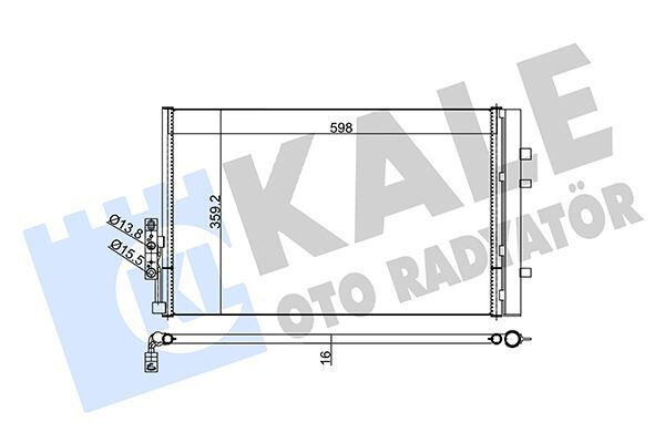 KLIMA RADYATORU 64539216143 - X3 F25-X4 F26 (13-18) - KALE - OEM: 64539216143